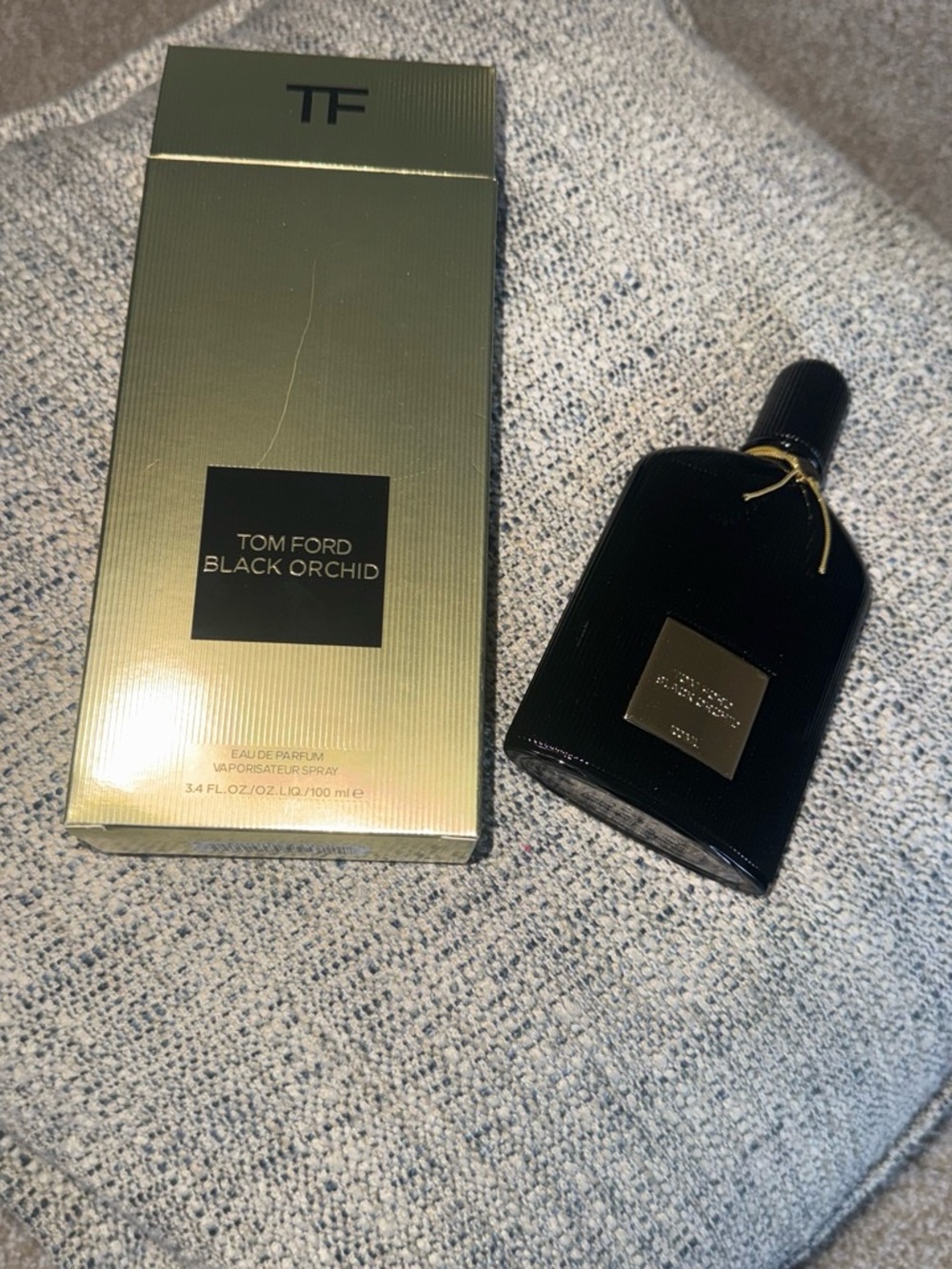 Tom Ford Black Orchid Bottle and Gold Box - Black and Gold